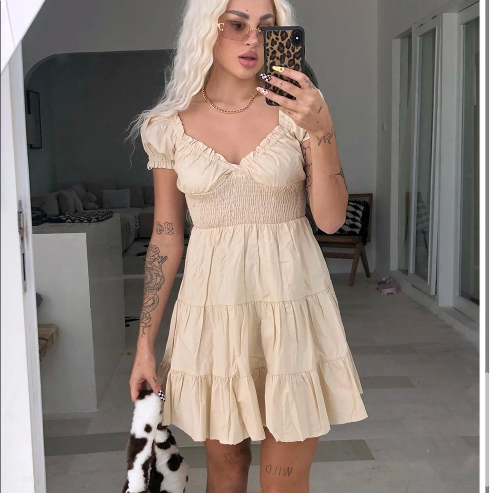 Princess Polly beige dress. WORN ONCE